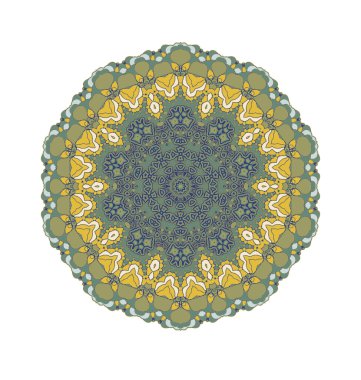 Soyut yeşil mandala 