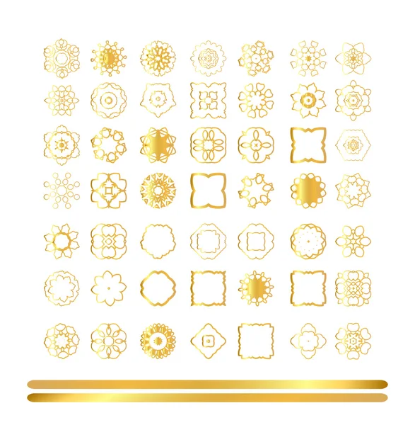 Décor doré traditionnel — Image vectorielle