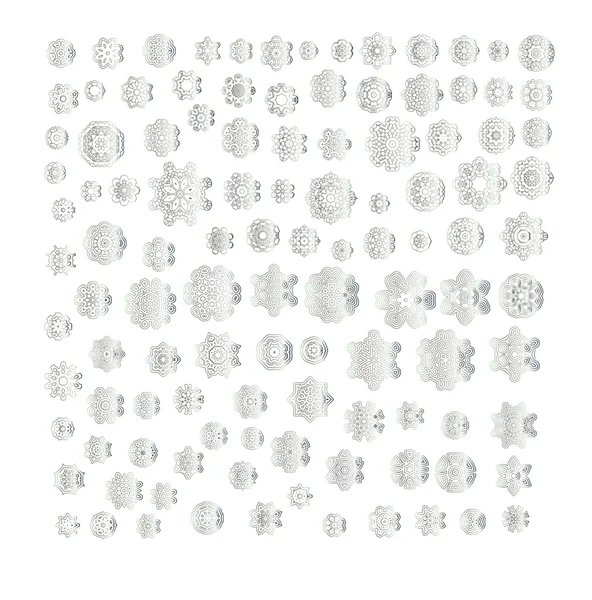 Orientaliska silver mönster — Stock vektor