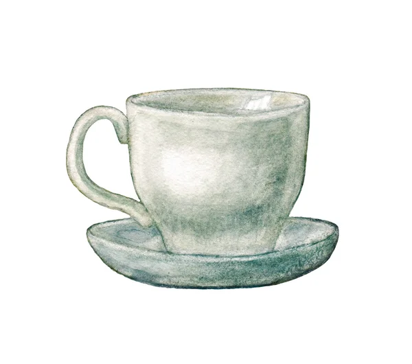 Watercolor hand drawn cup — Stock Photo, Image