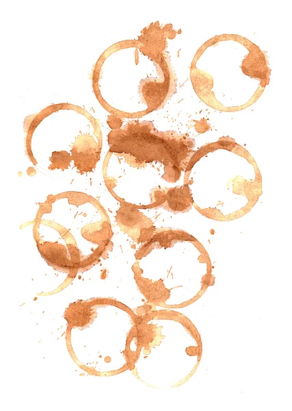 Coffee cup rings — Stock Photo, Image
