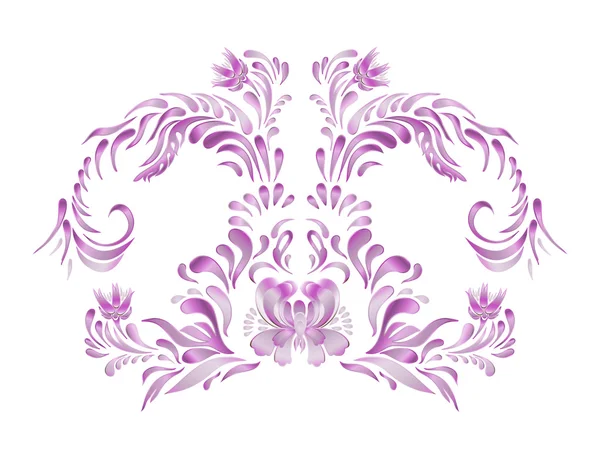 Violet vintage  flowers — Stock Vector