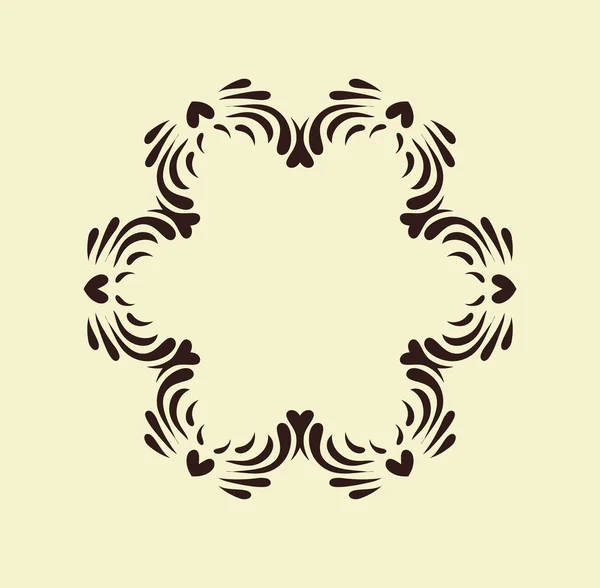 Mandala. Ensemble de motif ornement rond . — Image vectorielle