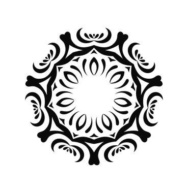 Mandala. Round ornament pattern set.