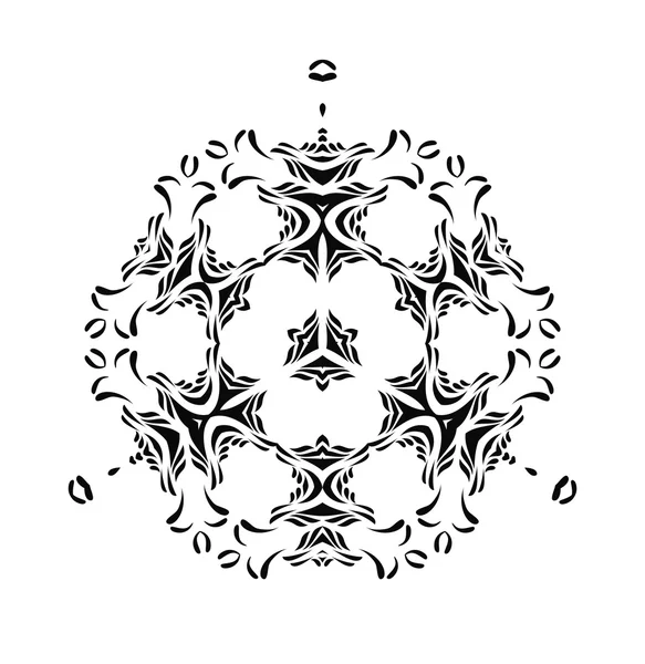 Abstracto vector negro ornamento tribal — Vector de stock