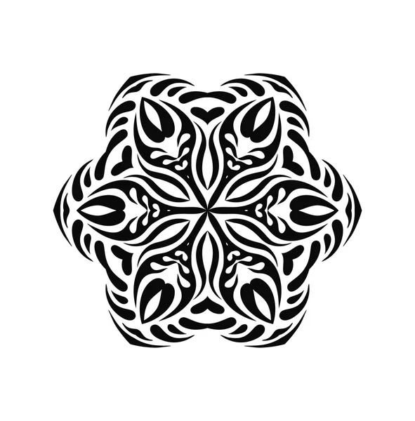 Mandala. Ensemble de motif ornement rond . — Image vectorielle
