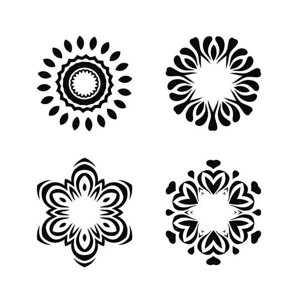Oriental vector patrón conjunto — Archivo Imágenes Vectoriales