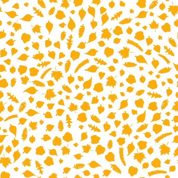 Bezešvé pattern s žlutá podzimní listy. — Stockový vektor