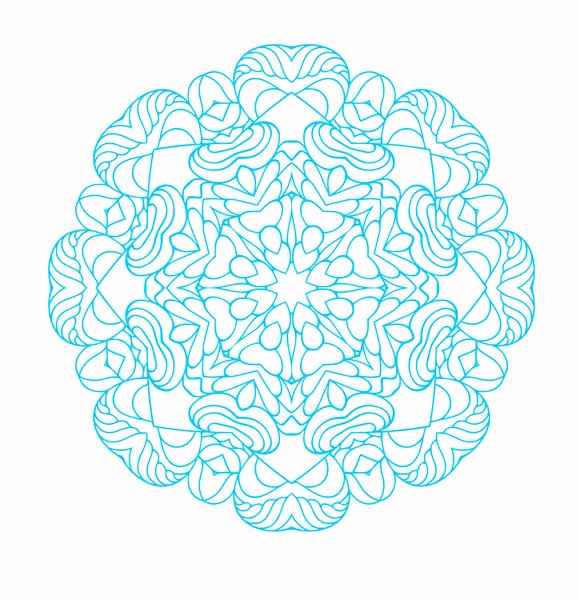 Fractal o mandala ideal para uso navideño . — Archivo Imágenes Vectoriales