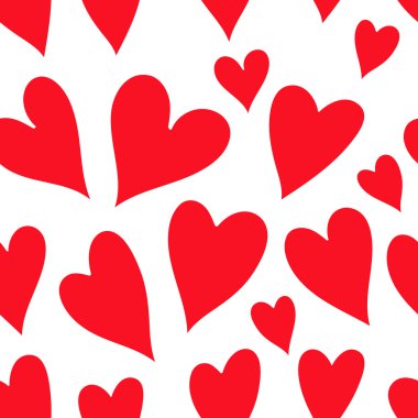 Vektör Sevgililer günü desen kırmızı kalp