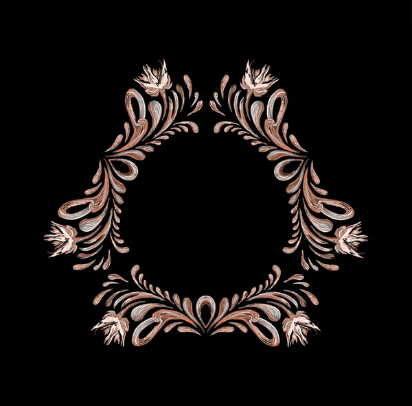 Ornamento floral vintage dibujado a mano — Vector de stock