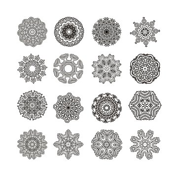 Dairesel tek renkli desen