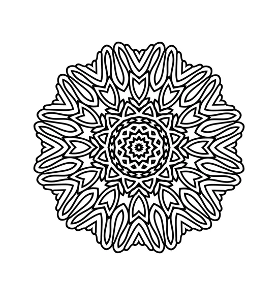 Patrón circular monocromo — Vector de stock