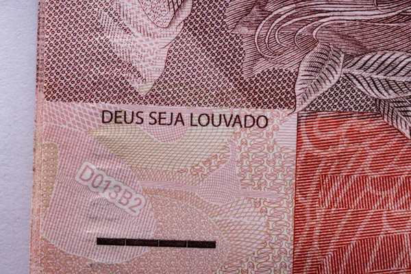 Dinheiro Papel Brasileiro Dez Reais — Fotografia de Stock