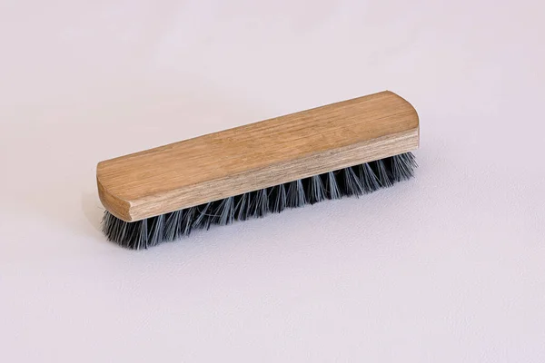 Large Soft Brush Cleaning Leather Products — Stock Photo, Image