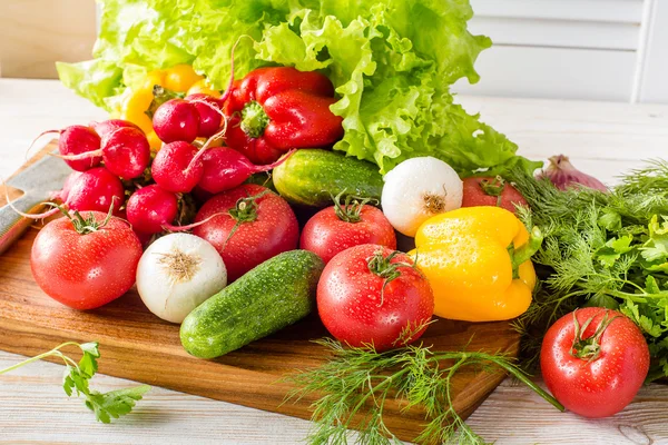 Close up of various colorful raw vegetables. — Stock Photo, Image
