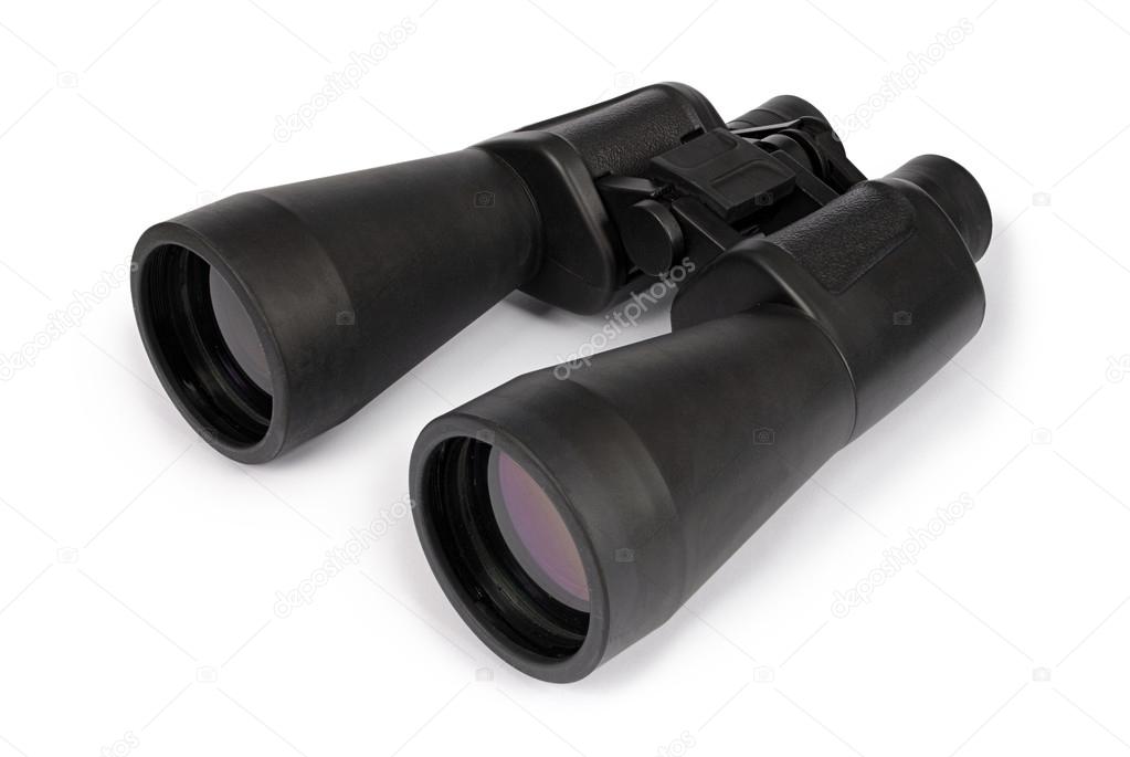 One black binoculars