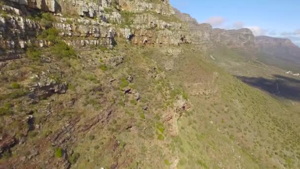 Cape Town 4K UHD filmato aereo di Table Mountain Dodici Apostoli Cime. Parte 3 di 3 — Video Stock
