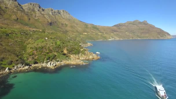 Chapmans Peak Drive Vidéo aérienne 4K UHD de la péninsule côtière. Cape Town Afrique du Sud. Partie 2 de 2 — Video
