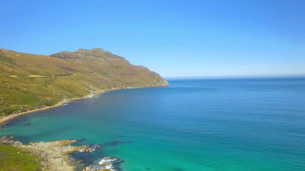 Chapmans Peak Drive 4K UHD aerial footage of coastline peninsula. Cape Town South Africa. Part 3 of 3 — Stock Video