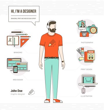 Profesyonel grafik tasarımcı