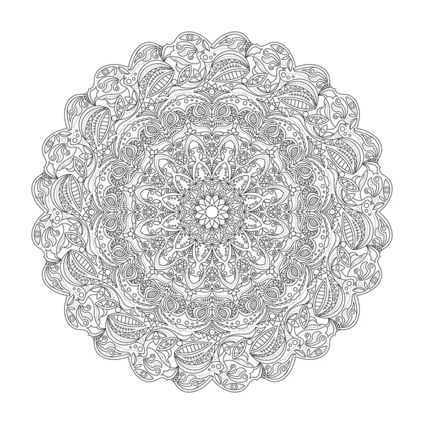 Mandala intrincado abstracto — Vector de stock