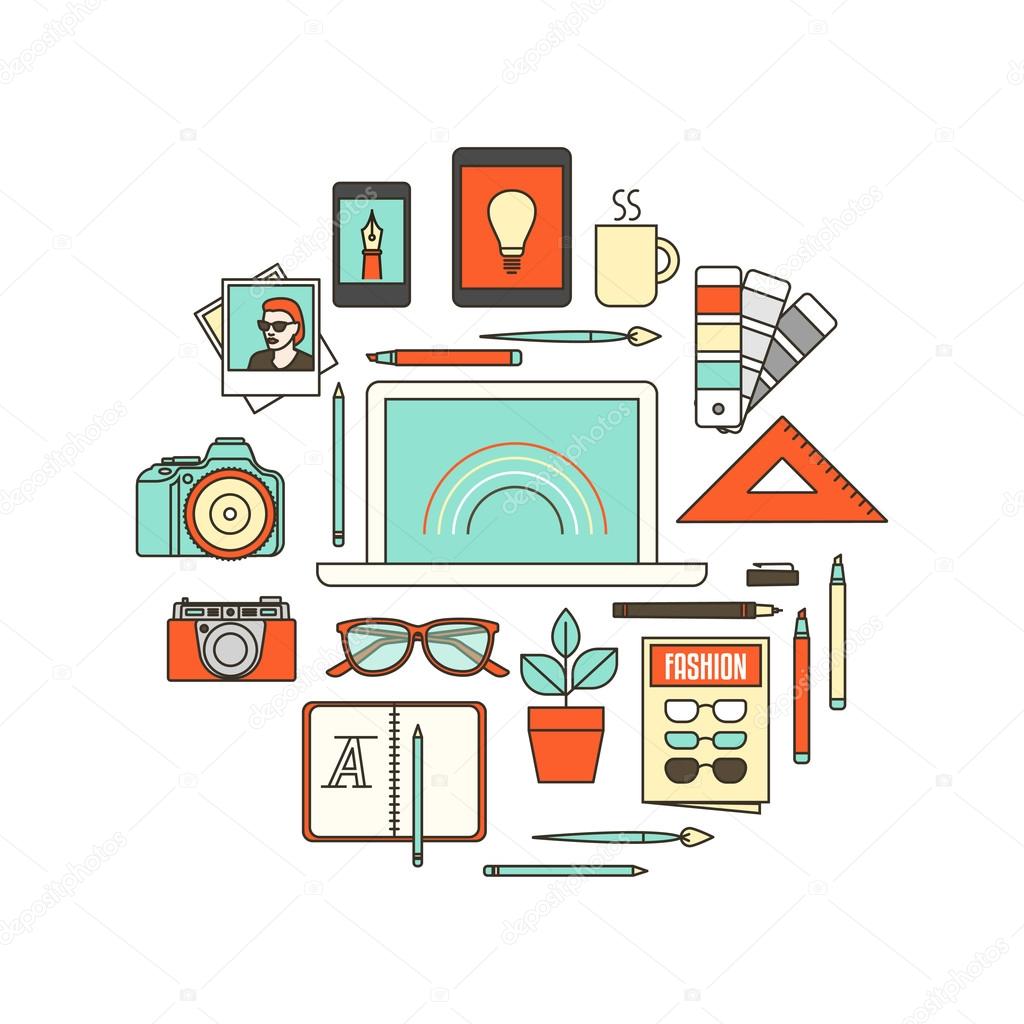 Graphic designer tools Stock Vector by ©elenabs 102249488