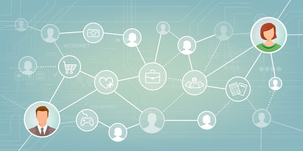 онлайн с помощью социальных сетей
