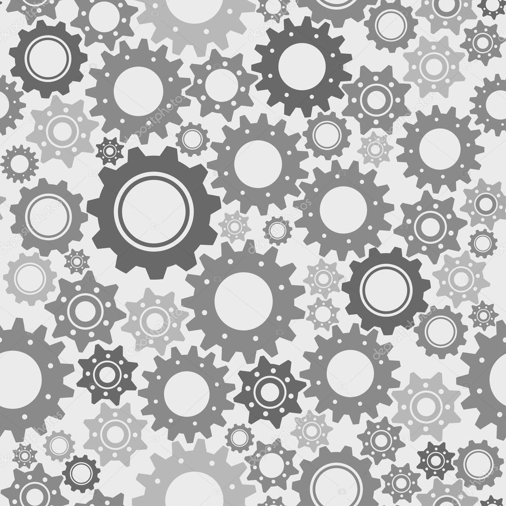 Gears seamless pattern