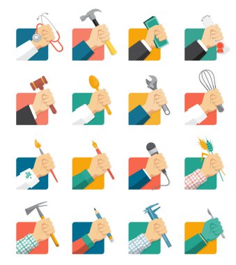 İşleri avatar Icons set 