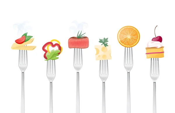 健康饮食概念 — 图库矢量图片