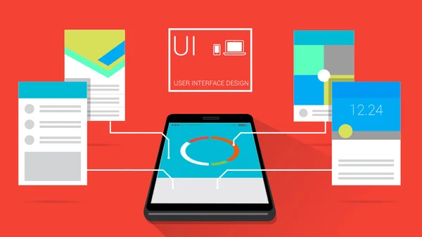 Design av användargränssnitt — Stock vektor