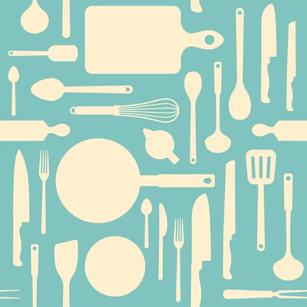 Vintage kitchen and cooking tools — Stock Vector
