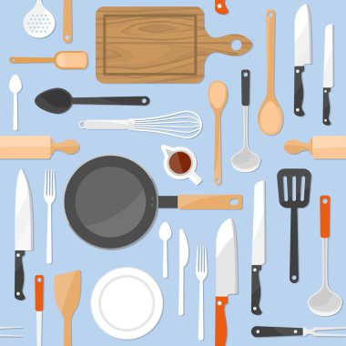 Mutfak araçları seamless modeli