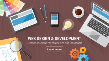 Web tasarım konsept masası