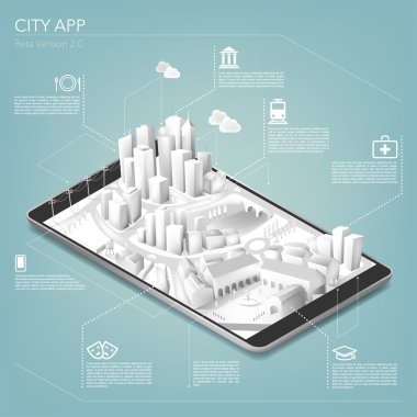 Cep telefonu için şehir uygulaması