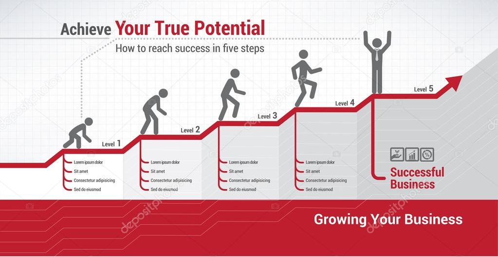 Financial evolution infographics