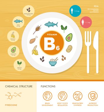 Vitamini beslenme Infographic