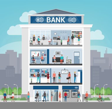 Banka Binası iç