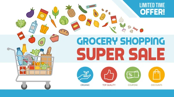 Bakkal alışveriş indirim afiş