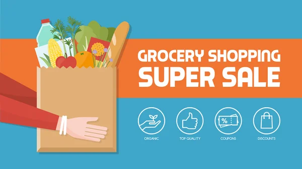 Bakkal alışveriş indirim afiş