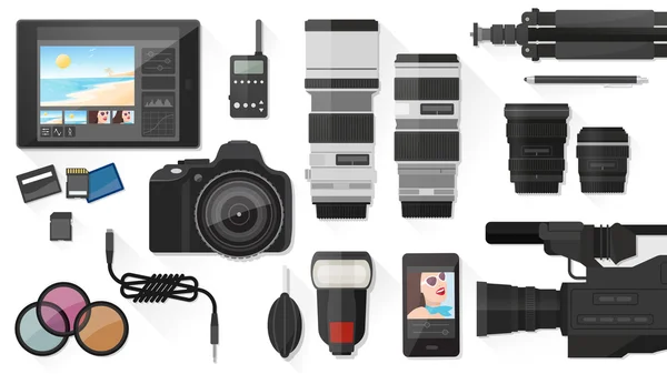 Video making and photography Royalty Free Stock Vectors