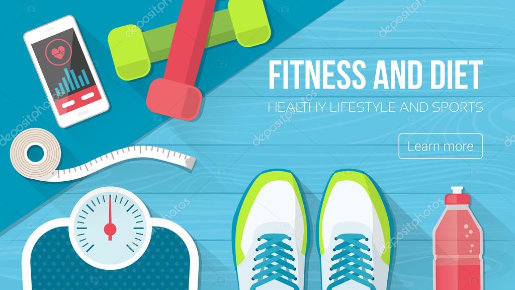 Sports and physical activity equipment — Stock Vector © elenabs 110818780