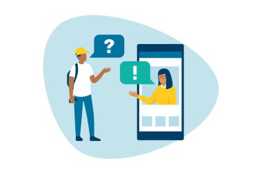 Çevrimiçi yardım ve destek alan gençler