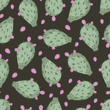 kaktüs yeşil desen bitkileri