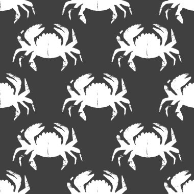 Beyaz yengeçler desen