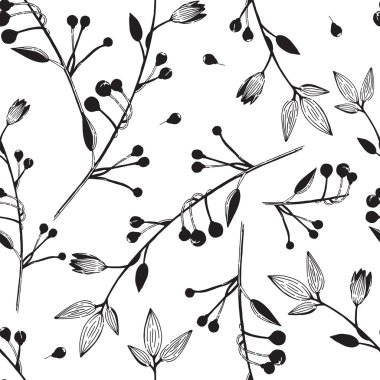 Brunch berry desen siyah