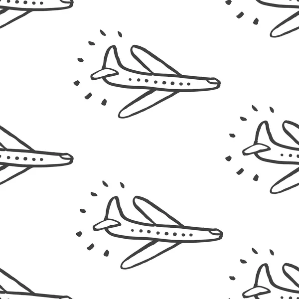 Samolot lotu podróży wzór — Wektor stockowy