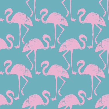 Flamingo kuşu desen