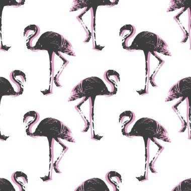Flamingo kuşu desen